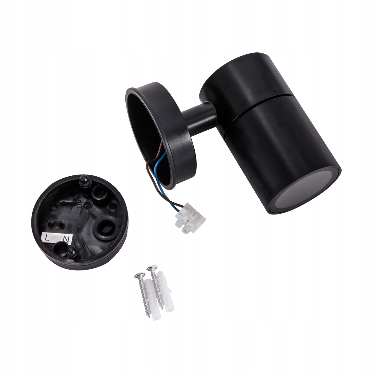 KINKIET ZEWNĘTRZNY LAMPA ELEWACYJNA OGRODOWA CZARNA OPRAWA LED GU10 IP54 3 4859c3b5ec1c0598ea2c1aa0a3d9f6c7