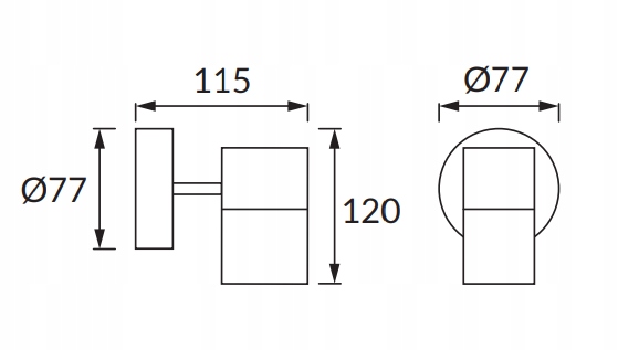 KINKIET ZEWNĘTRZNY LAMPA ELEWACYJNA OGRODOWA CZARNA OPRAWA LED GU10 IP54 2 52a61bf6c2f876dd8826c6622d190c90