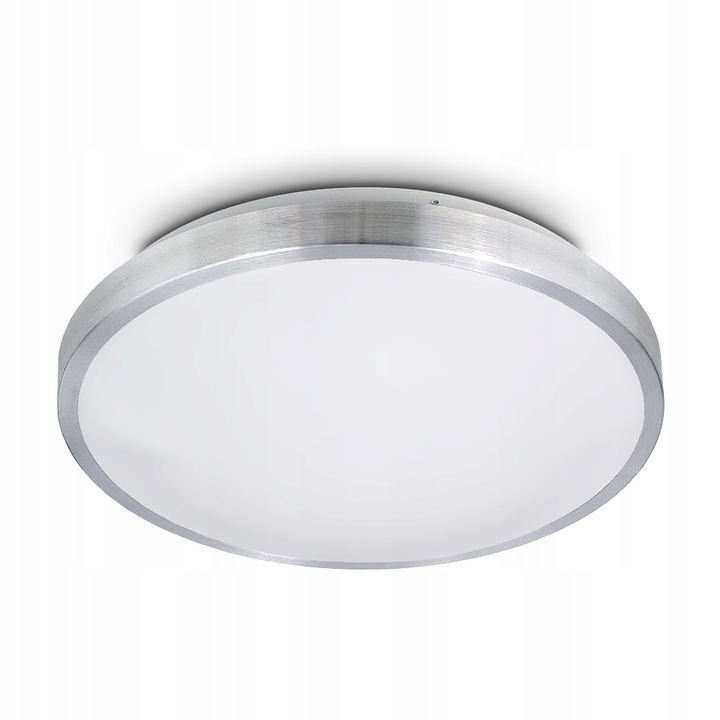 LAMPA DO ŁAZIENKI PLAFON PANEL NATYNKOWY DO LED 2xE27 IP44 SREBRNY OKRĄGŁY 5 5ee4dc78fe647e6a3207178f34a4b5ea