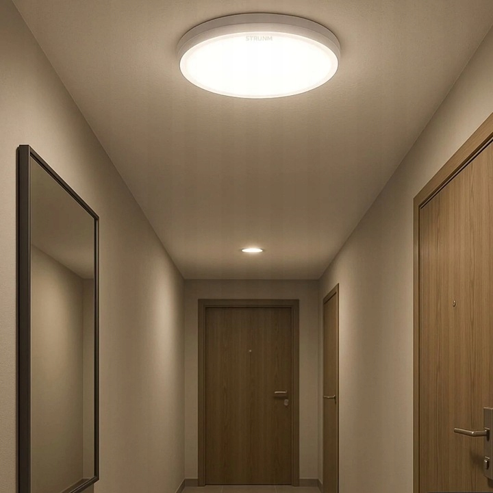 LAMPA PLAFON DO ŁAZIENKI LED ŁAZIENKOWY PLAFONIERA NATYNKOWA 24W IP44 7 60ac94b61f880d336e4add5603a58250