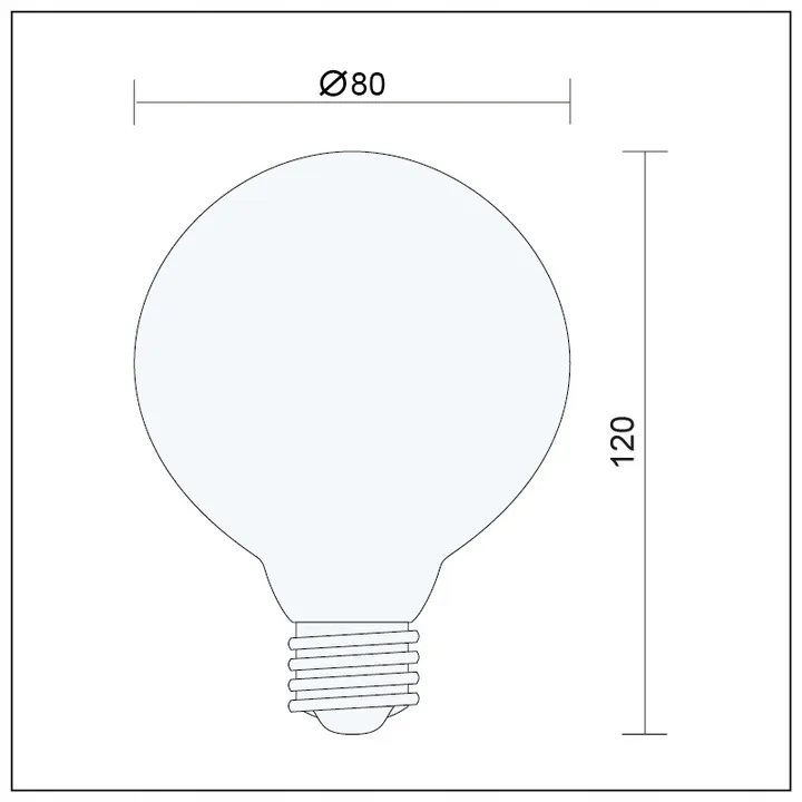 DUŻA ŻARÓWKA FILAMENT LED EDISON 8W E27 G80 RETRO 9 6cce99b204cb41d56a6eef0b1b79011f
