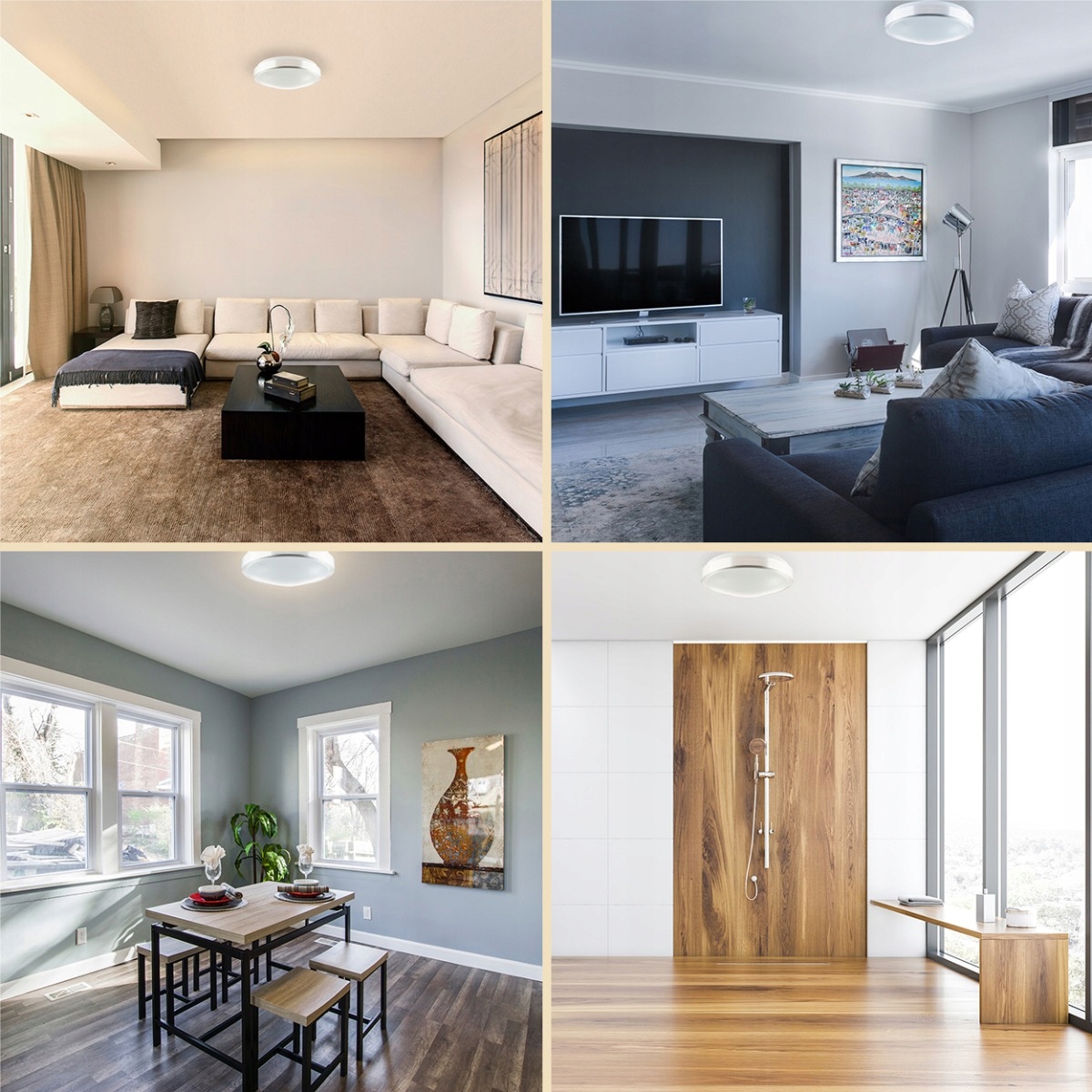 LAMPA DO ŁAZIENKI PLAFON PANEL NATYNKOWY DO LED 2xE27 IP44 SREBRNY OKRĄGŁY 3 7150fdc25c35f4badc8daf1a1d250981