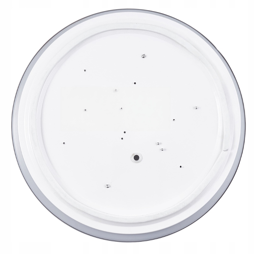 LAMPA DO ŁAZIENKI PLAFON PANEL NATYNKOWY DO LED 2xE27 IP44 SREBRNY OKRĄGŁY 8 940f5249a73d5a954475c77dd694ff94