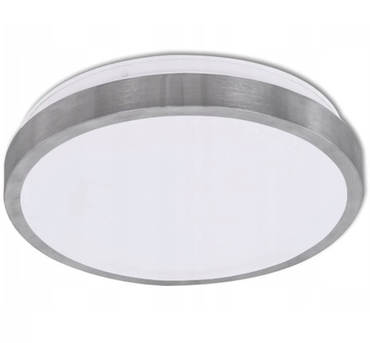 LAMPA DO ŁAZIENKI PLAFON PANEL NATYNKOWY DO LED 2xE27 IP44 SREBRNY OKRĄGŁY 1 a6e2cd2f44d2cd0c3993178943aec6e2