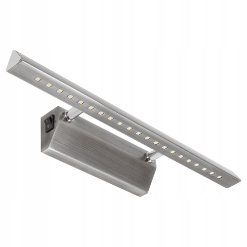 KINKIET LAMPA GALERYJKA LED 4W LUSTRO OBRAZ WŁĄCZNIK ON/OFF MAT CHROM 4 a7b5a5a7e5fb5ad2267e139b2b20afbe