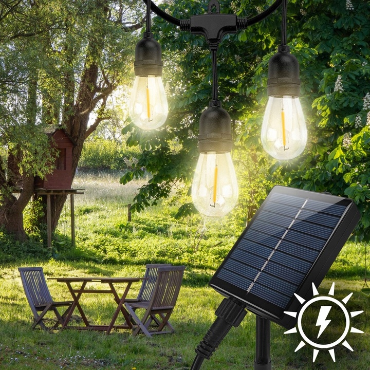 GIRLANDA SOLARNA OGRODOWA ŚWIETLNA LAMPKI SOLARNE 20M 20 LED ŻARÓWKI PILOT 5 b38e18f9fcc7f8ceca6ada9064c3ec3e
