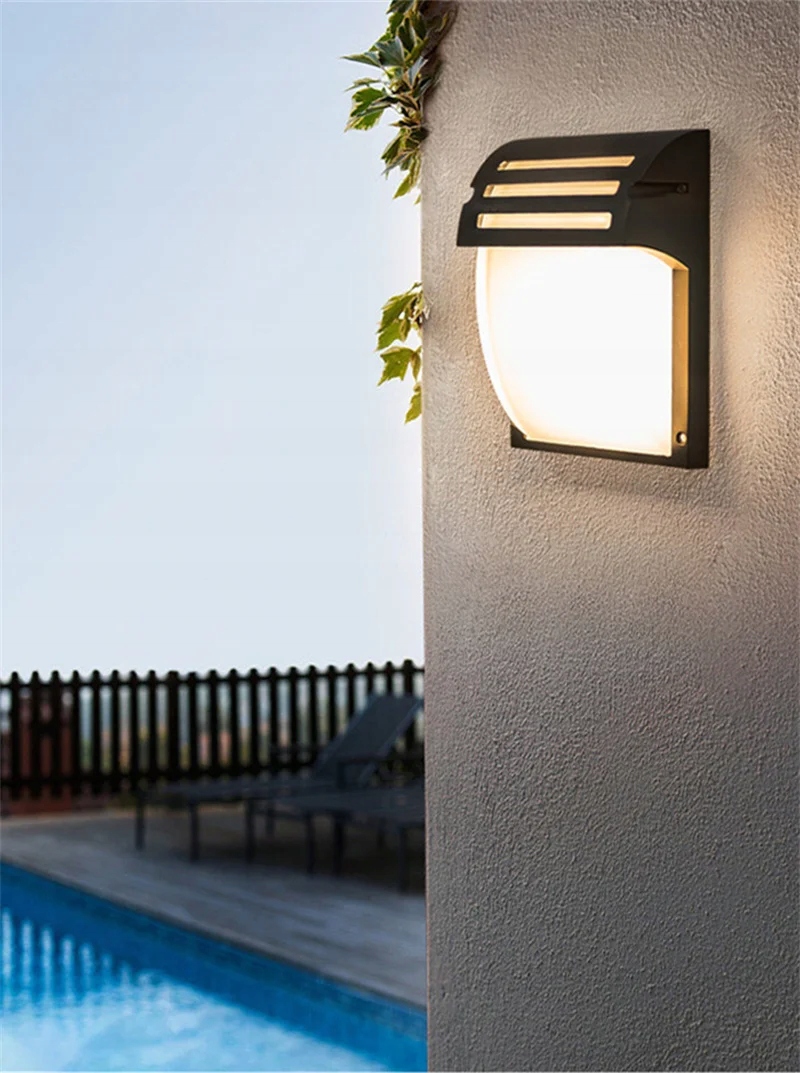 LAMPA ELEWACYJNY ZEWNĘTRZNA OPRAWA ŚCIENNA OGRODOWA E27 ALUMINUM + SZKŁO 7 c8fe5c7d1e8a538702cde8e0b7455b66