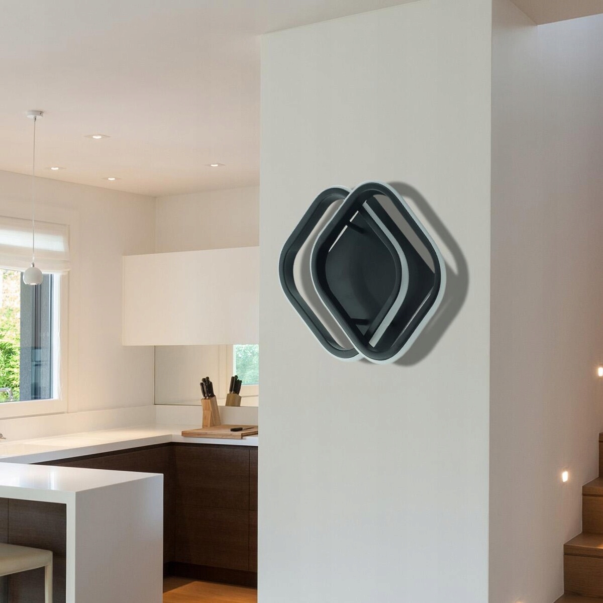 LAMPA SUFITOWA PLAFON ŻYRANDOL LED CZARNY 24W 11 ccfc66f52ef23ec968bf1f5677416ab8