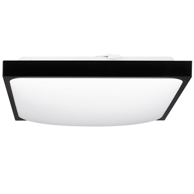 LAMPA DO ŁAZIENKI PLAFON ŁAZIENKOWY LED 2 x E27 IP44 KWADRAT CZARNY 1 ea786b4e796aa1abdc4a5fc3204af7fc