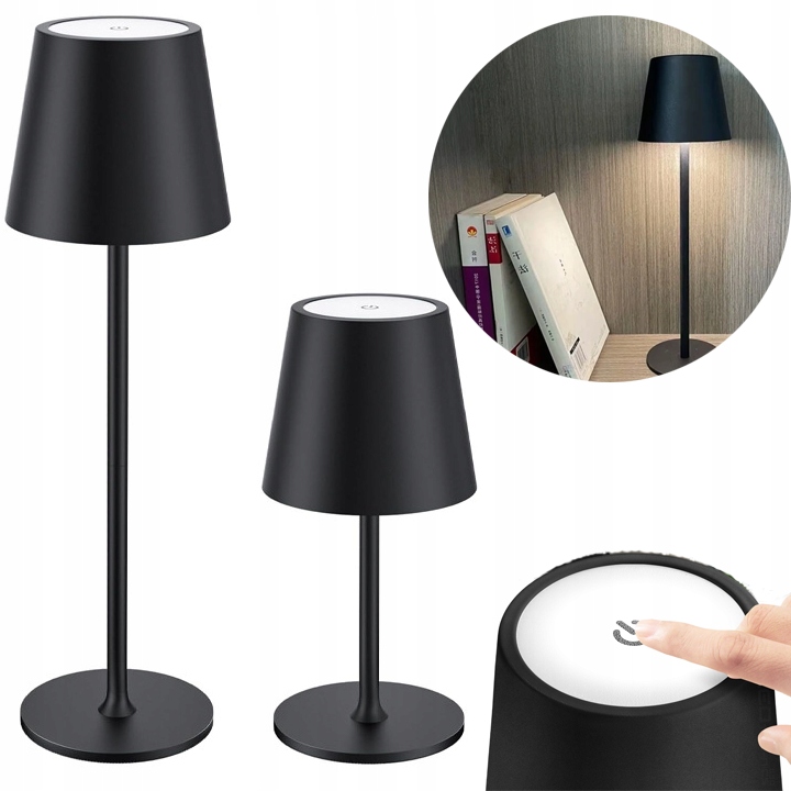 LAMPKA STOŁOWA LED 3W ZEWNETRZNA NA TARAS BALKON OZDOBNA IP44 CZARNA CCT 3 ec9560c071df9548103c0f5f86c41aca