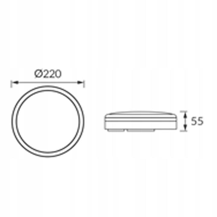 LAMPA ZEWNĘTRZNA PLAFON OGRODOWY NA BALKON TARAS LED 12W/15W/18W CCT CZARNY 8 f95b2bf214aa17c8b2d40d6a081c5178