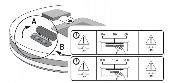 LAMPA ZEWNĘTRZNA PLAFON OGRODOWY NA BALKON TARAS LED 12W/15W/18W CCT CZARNY 7 feb20cef6c491d11d8fc8e4782db2578