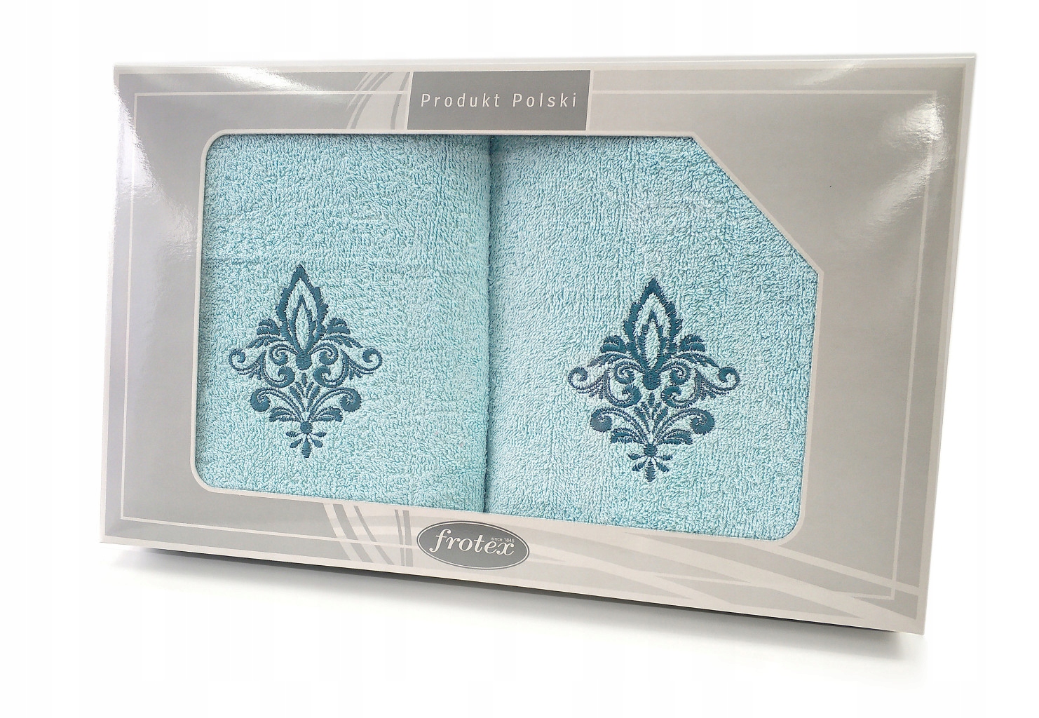 Komplet 2 ręczników Gift 50 70 Greno aqua w5