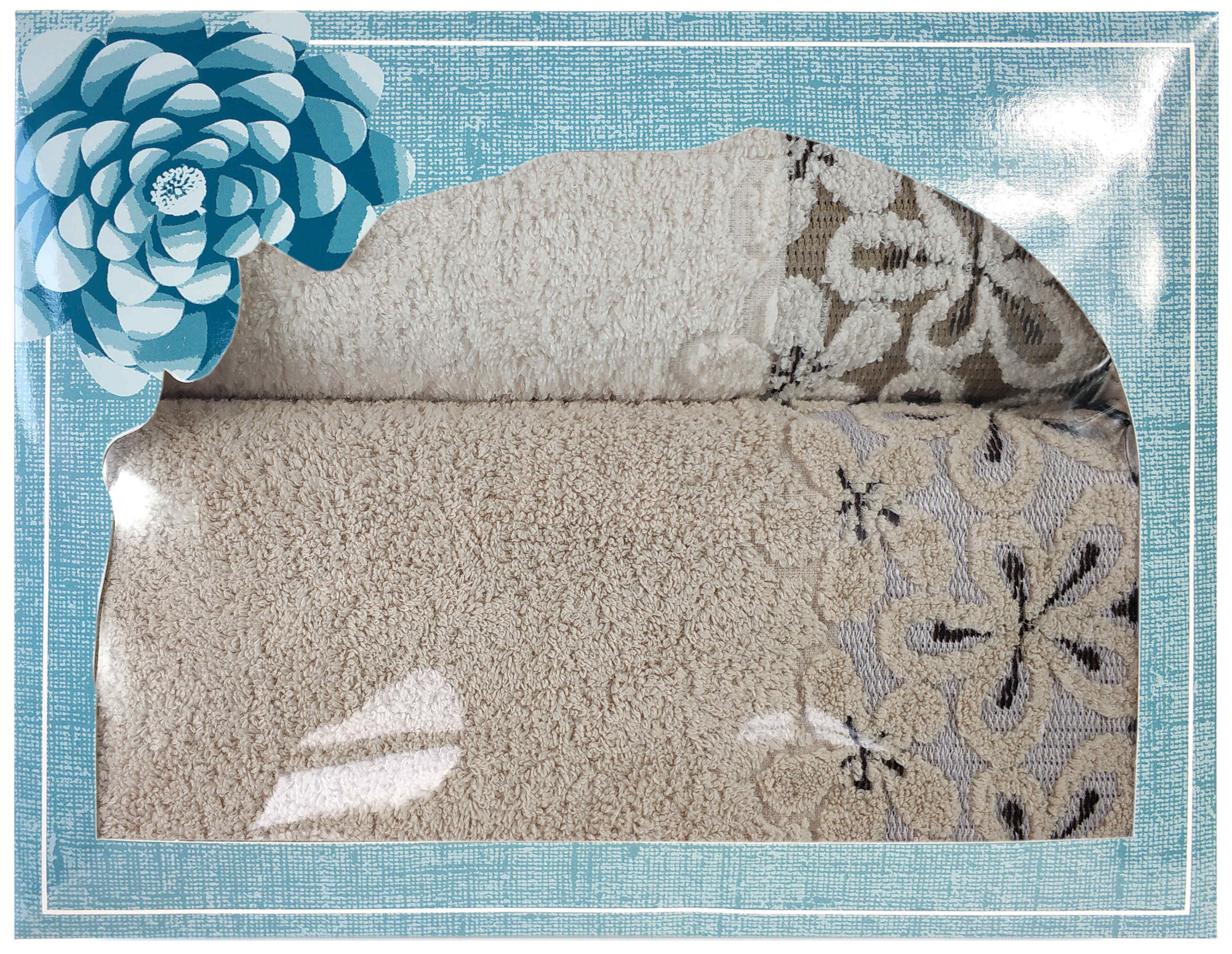 Komplet 2 ręczników Bella 50 70 Greno krem beż