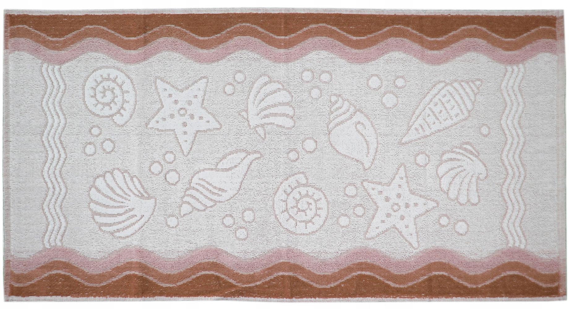 Ręcznik Flora Ocean 50x100 Brąz Greno