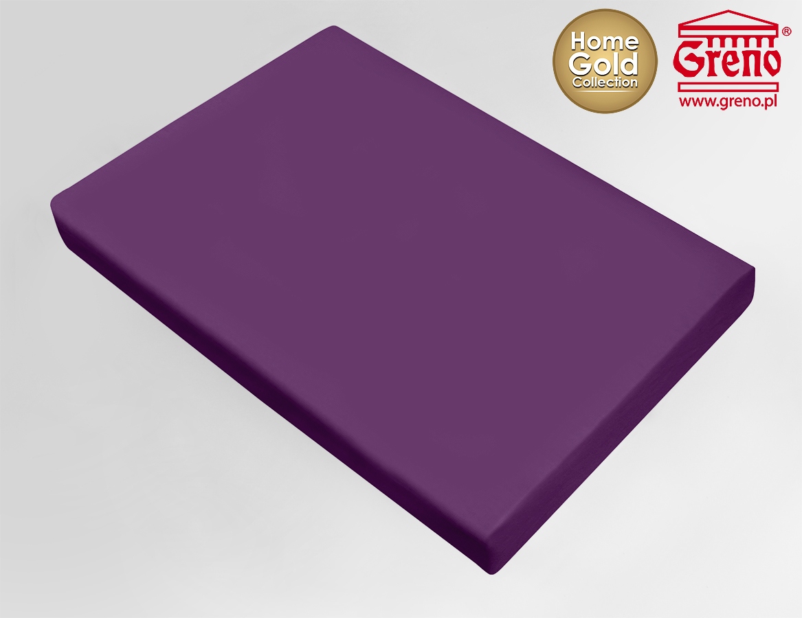 Prześcieradło satynowe 140x210 Greno fioletowe