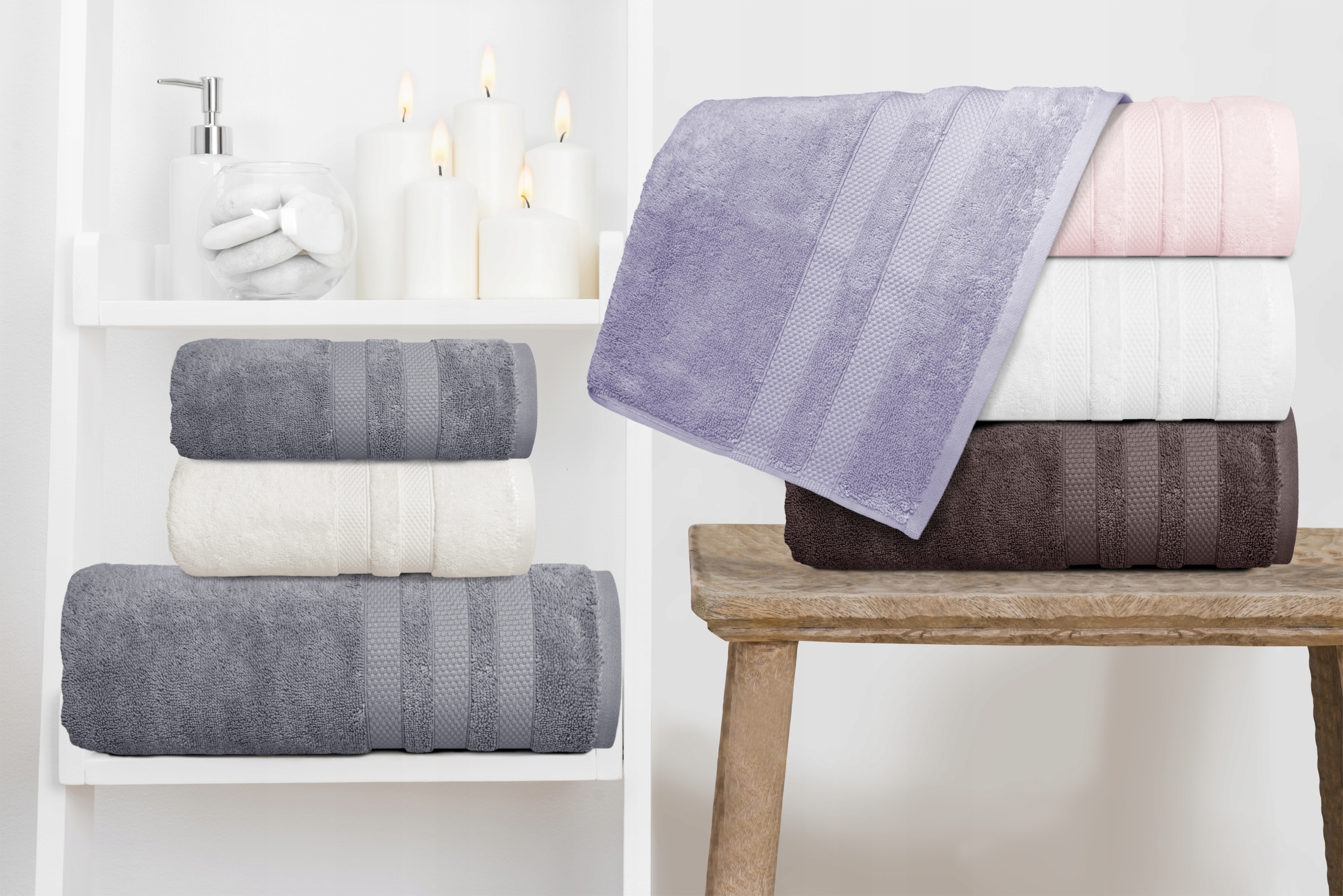 Ręcznik River 70x130 gruby bawełna Greno brązowy