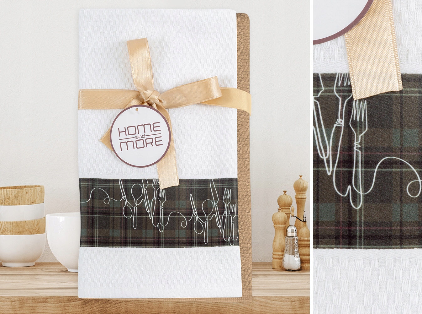 Ściereczka i ręcznik komplet kuchenny 3D 40x60 2szt Greno Lunch Time