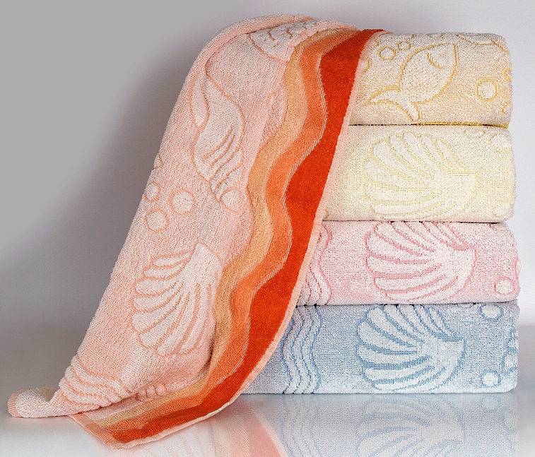 Ręcznik Flora Ocean 50x100 Brzoskwinia Greno