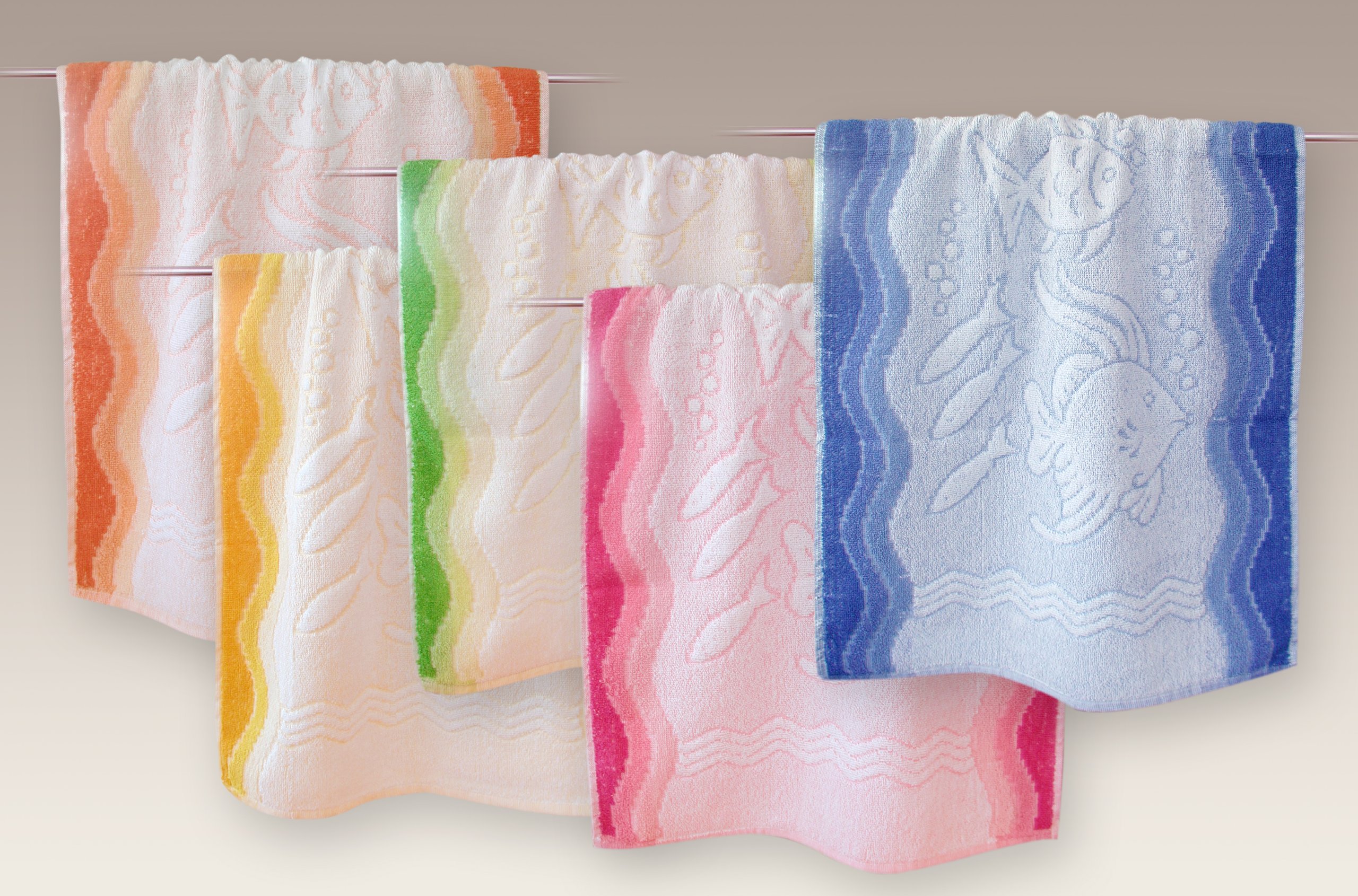 Ręcznik Flora Ocean 70x140 Brzoskwinia Greno