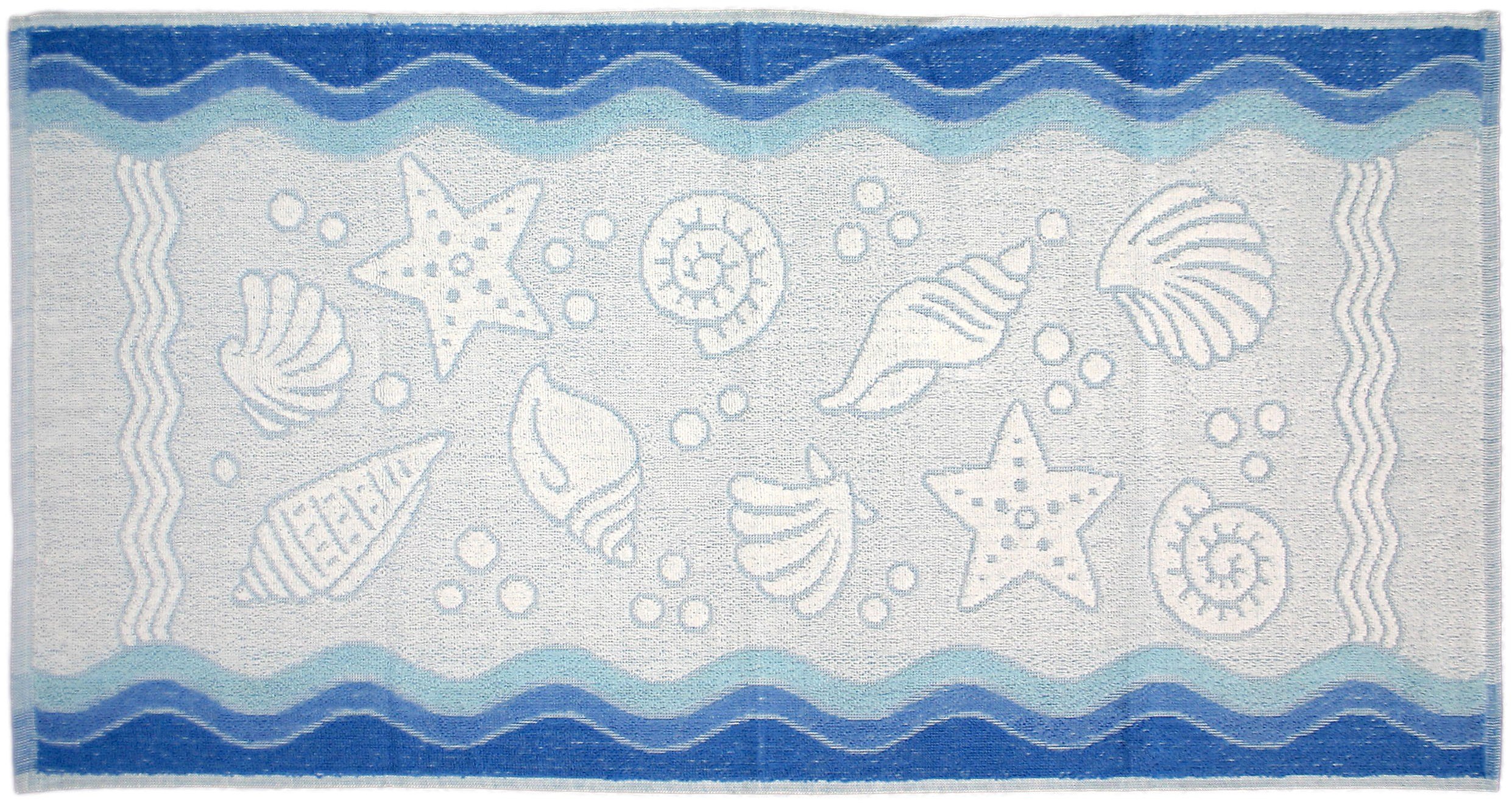 Ręcznik Flora Ocean 50x100 Niebieski Greno