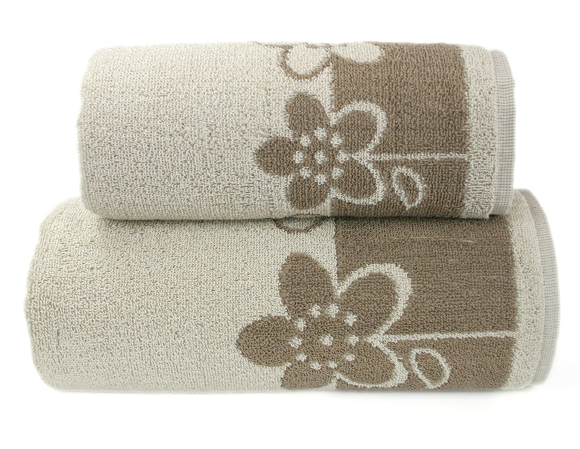 Ręcznik Paloma 70x140 Brąz Brązowy Greno