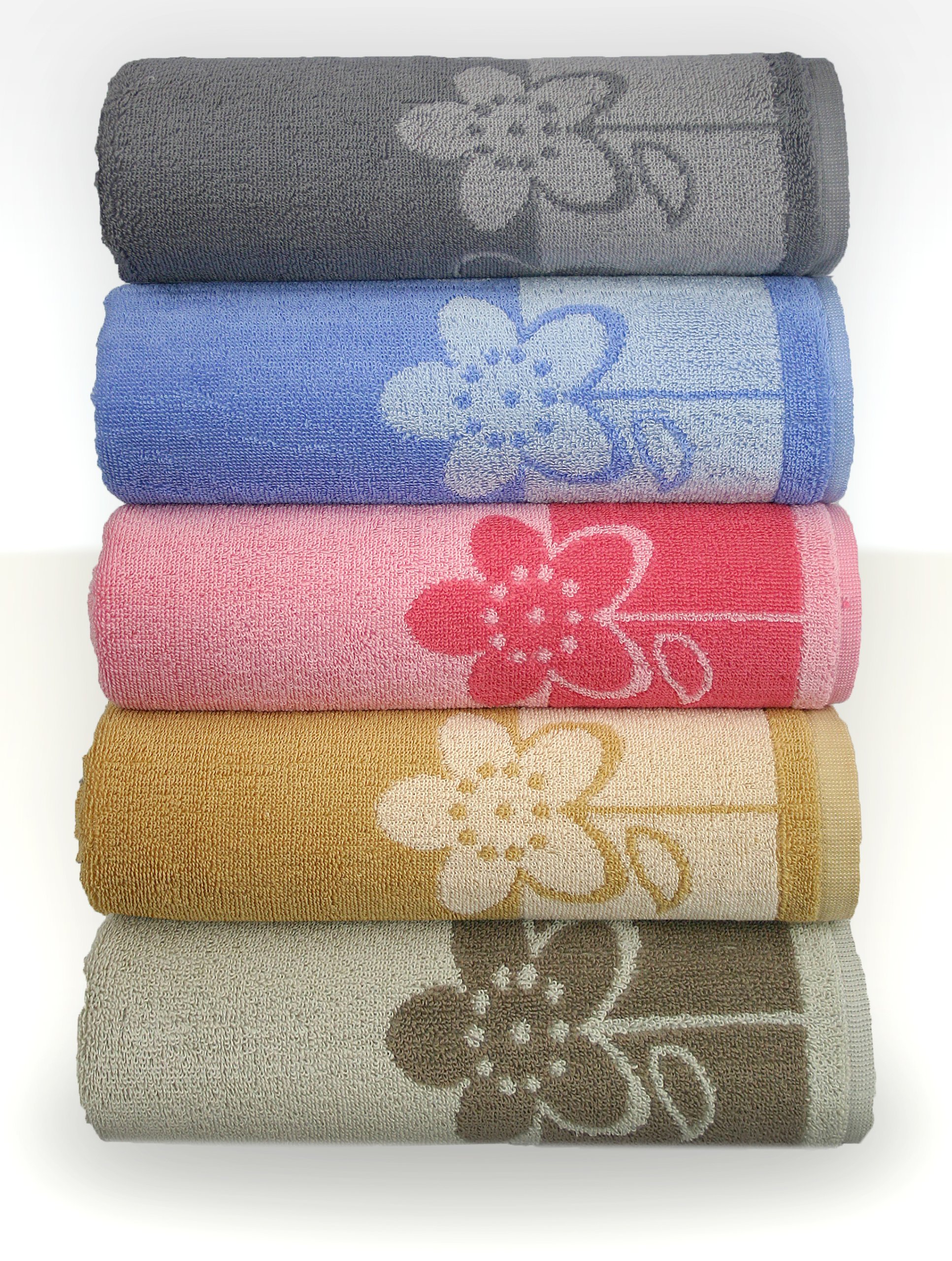 Ręcznik Paloma 70x140 Brąz Brązowy Greno