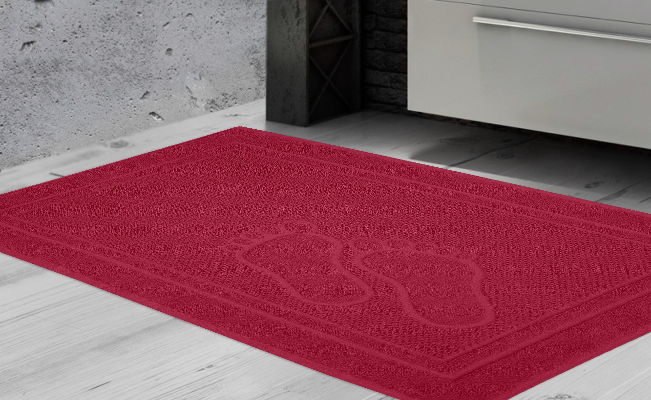 Dywanik łazienkowy Feet 50x70 Fuksja Stópki Greno