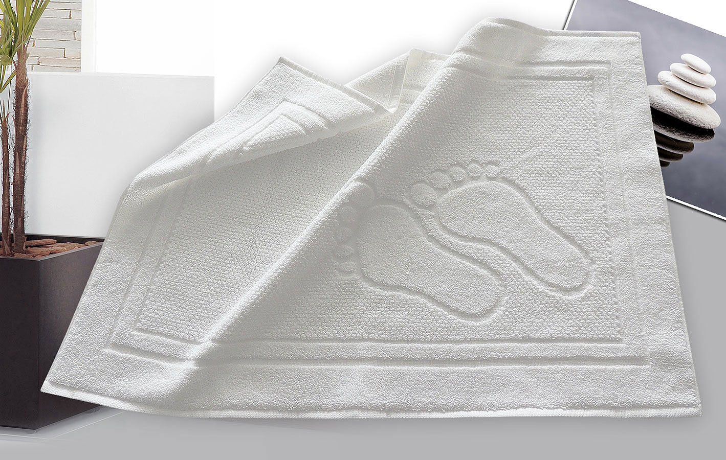 Dywanik łazienkowy Feet 50x70 Fuksja Stópki Greno