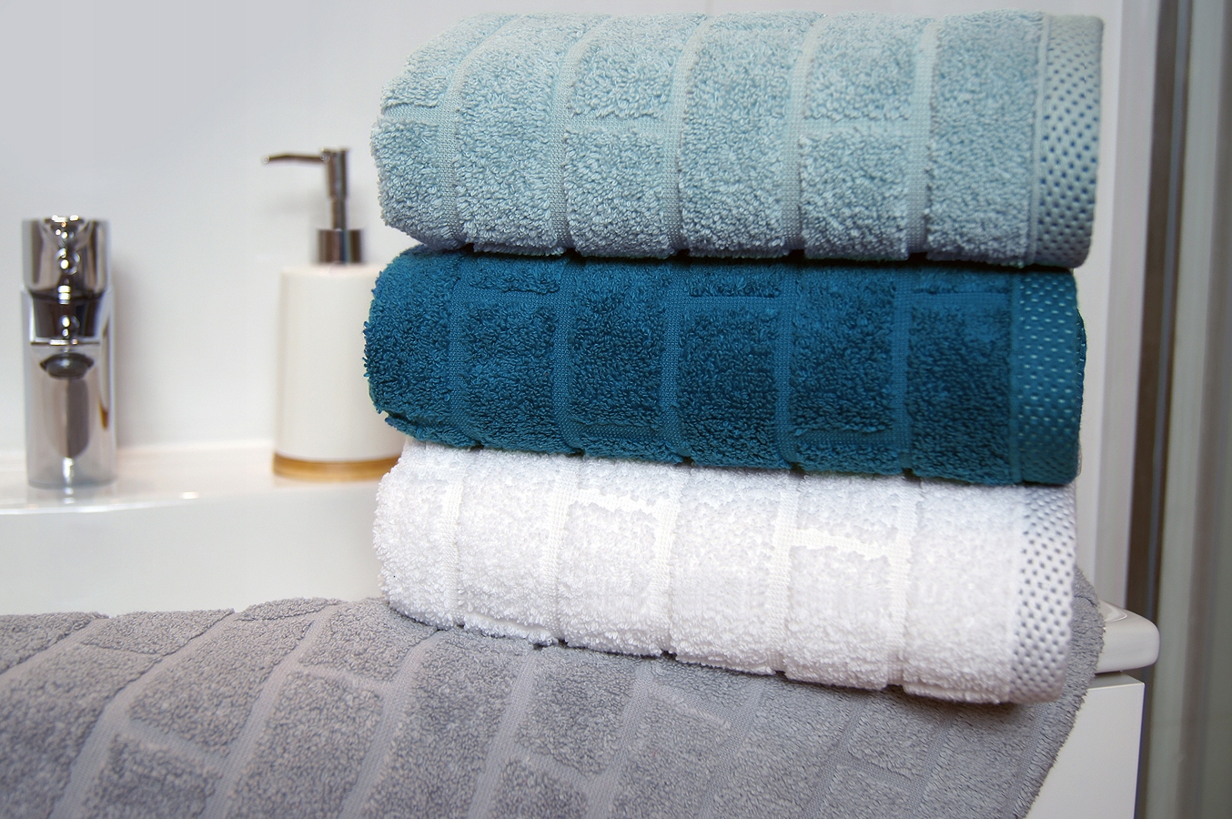 Ręcznik Brick 70x140 Greno Szmaragdowy