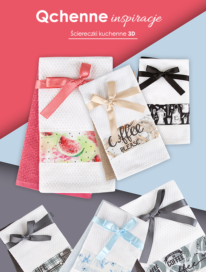 Ściereczka i ręcznik komplet kuchenny 3D 40x60 2szt Greno Hana