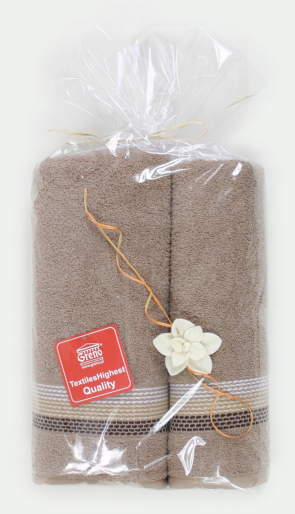 Komplet 2 ręczników Ombre 50 70 Greno beżowe