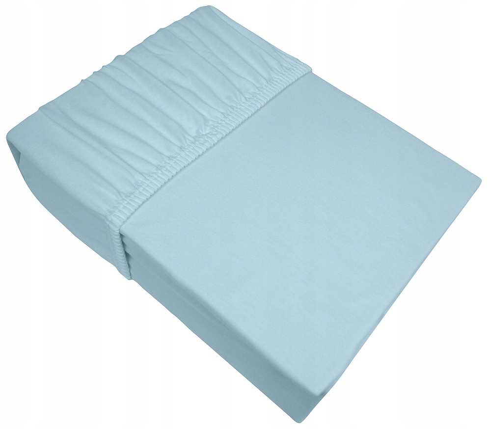 Prześcieradło Jersey z gumką 120x200 Bielbaw lazurowe