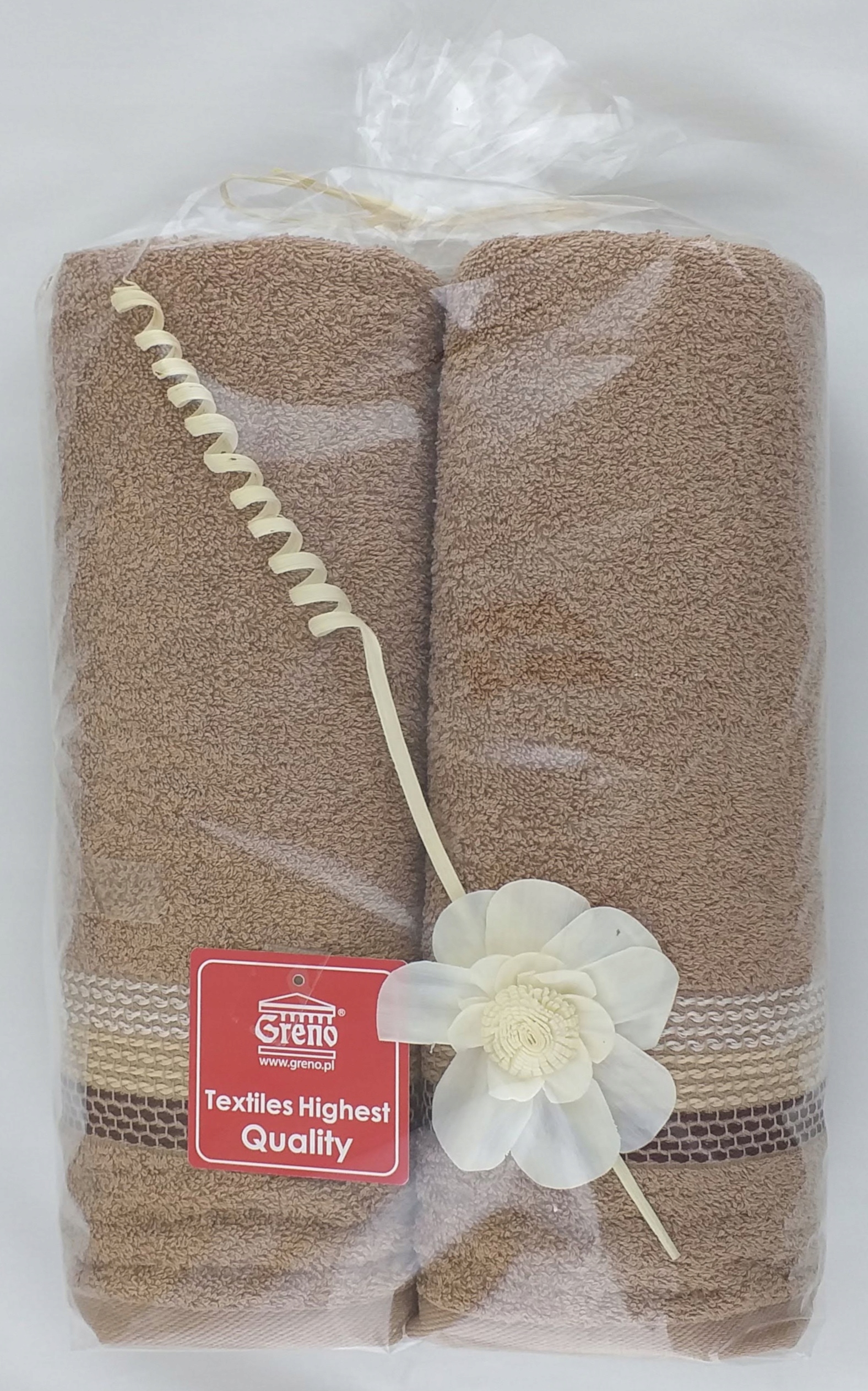 Komplet 2 ręczników Ombre 70 Greno beżowe