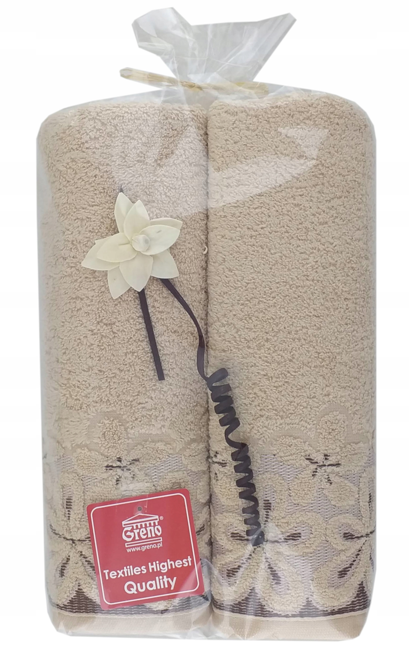 Komplet 2 ręczników Bella 70x140 Greno beżowy