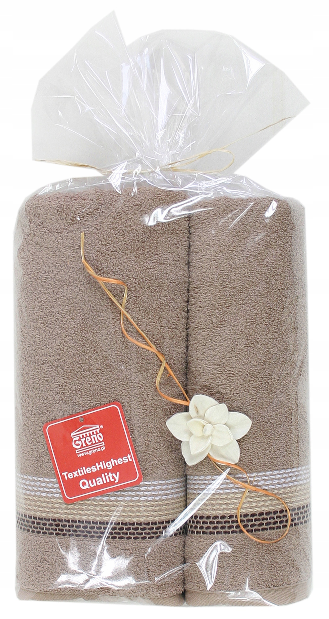 Komplet 2 ręczników Ombre 50 70 Greno beżowe