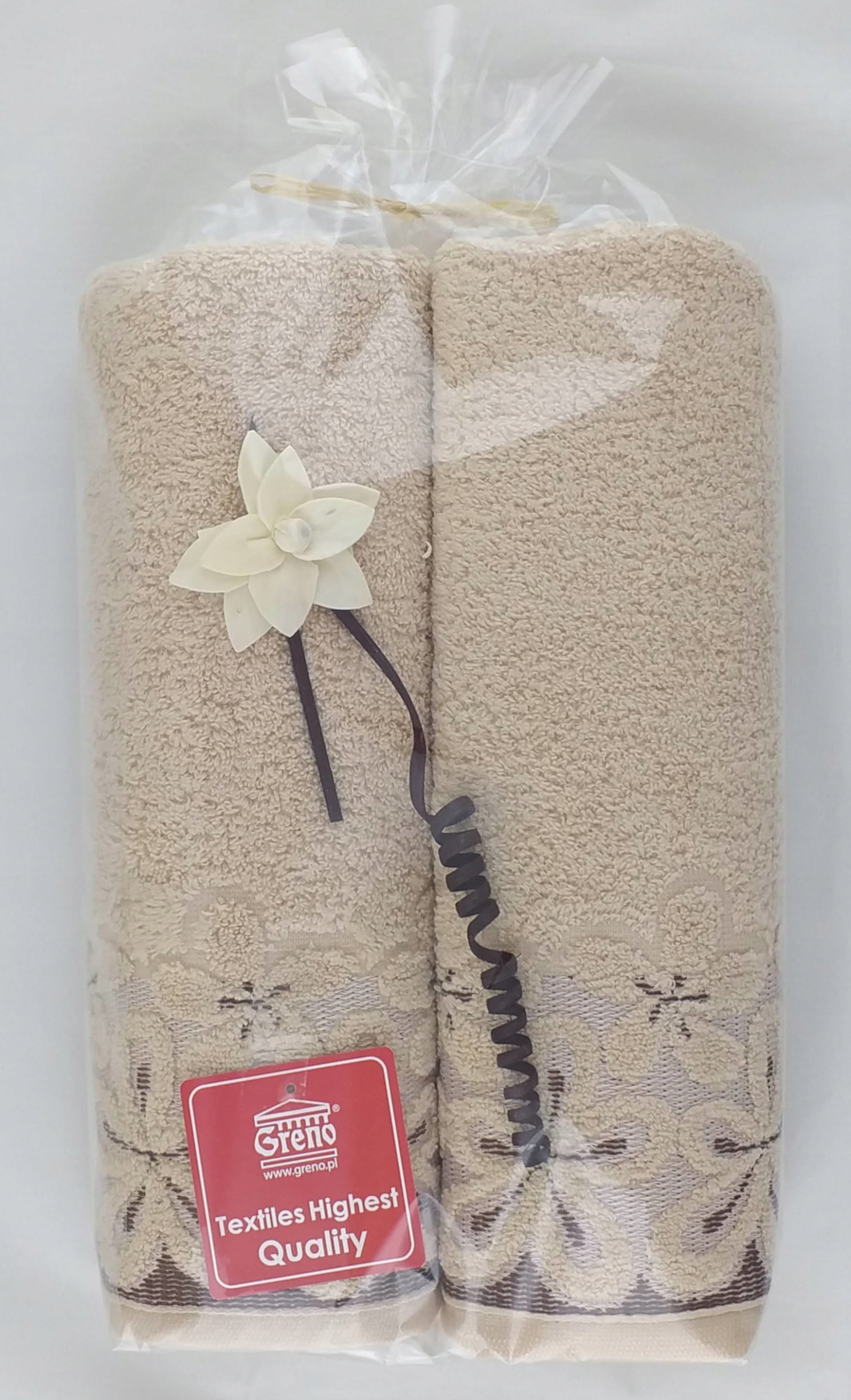 Komplet 2 ręczników Bella 70x140 Greno beżowy