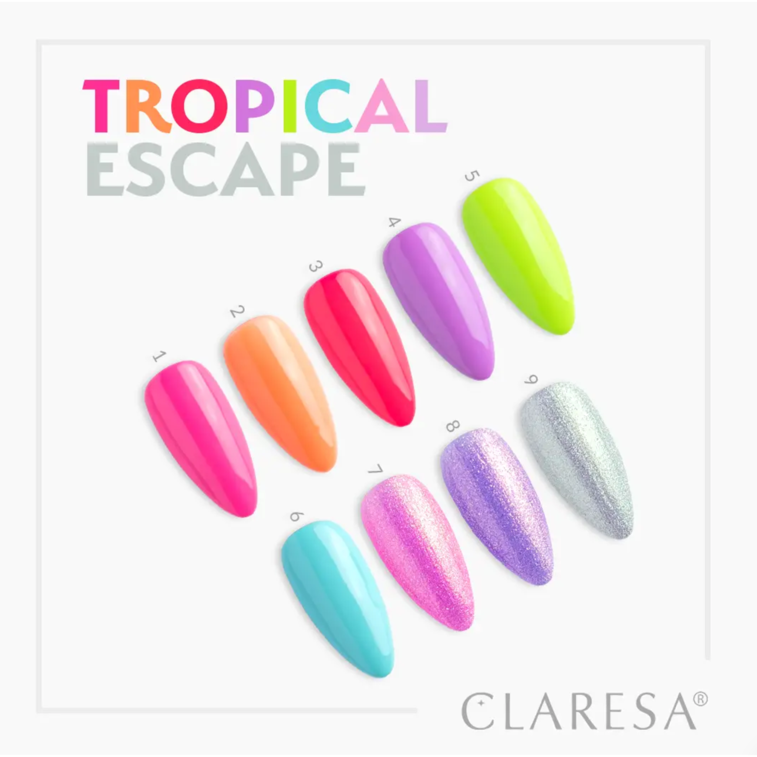 Stylizacja paznokci Claresa Tropical Escape 2