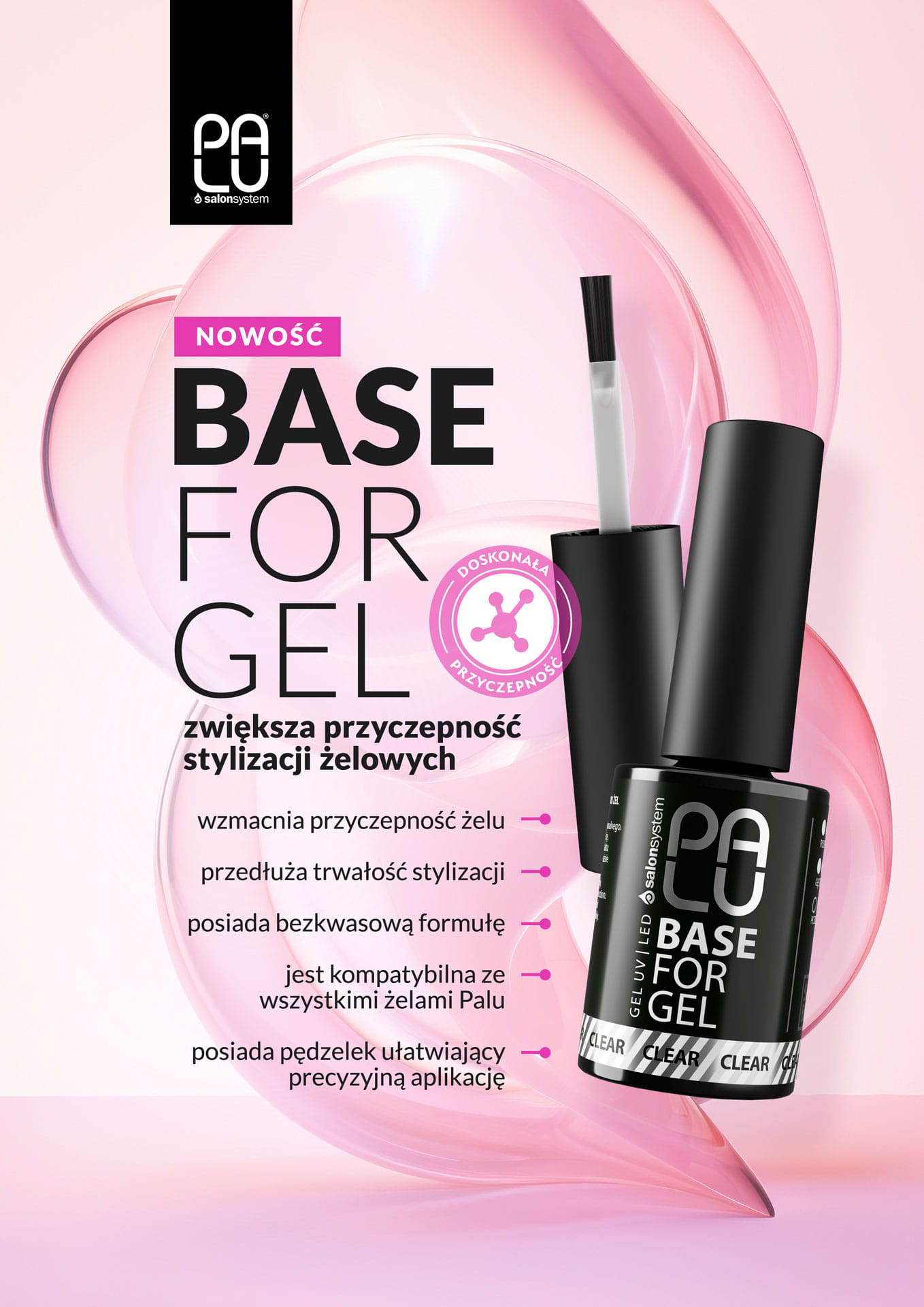 Efekt stylizacji z bazą pod żel PALU