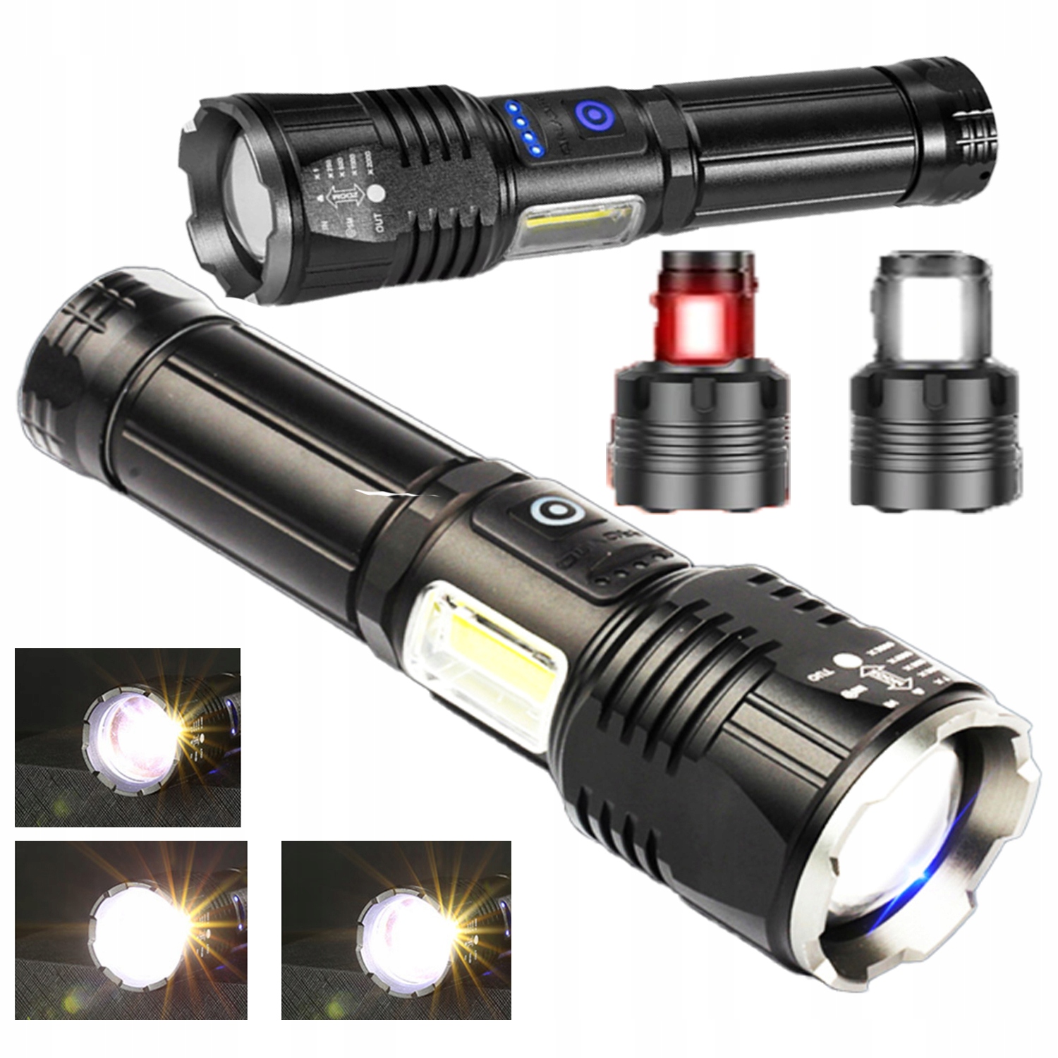 MOCNA LATARKA TAKTYCZNA LED 1KM