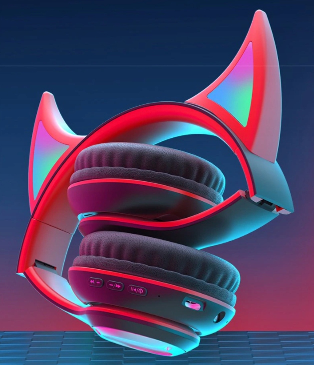 SŁUCHAWKI BEZPRZEWODOWE ŚWIECĄCE DEVIL BLUETOOTH