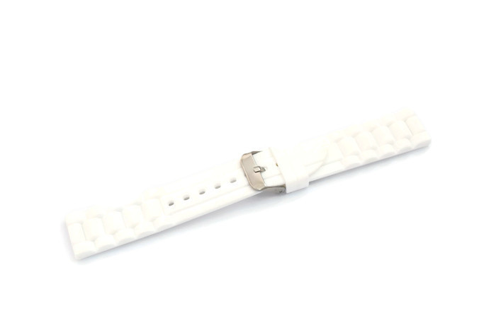PASEK DO ZEGARKA 22mm SILIKON BUBBLE BIAŁY