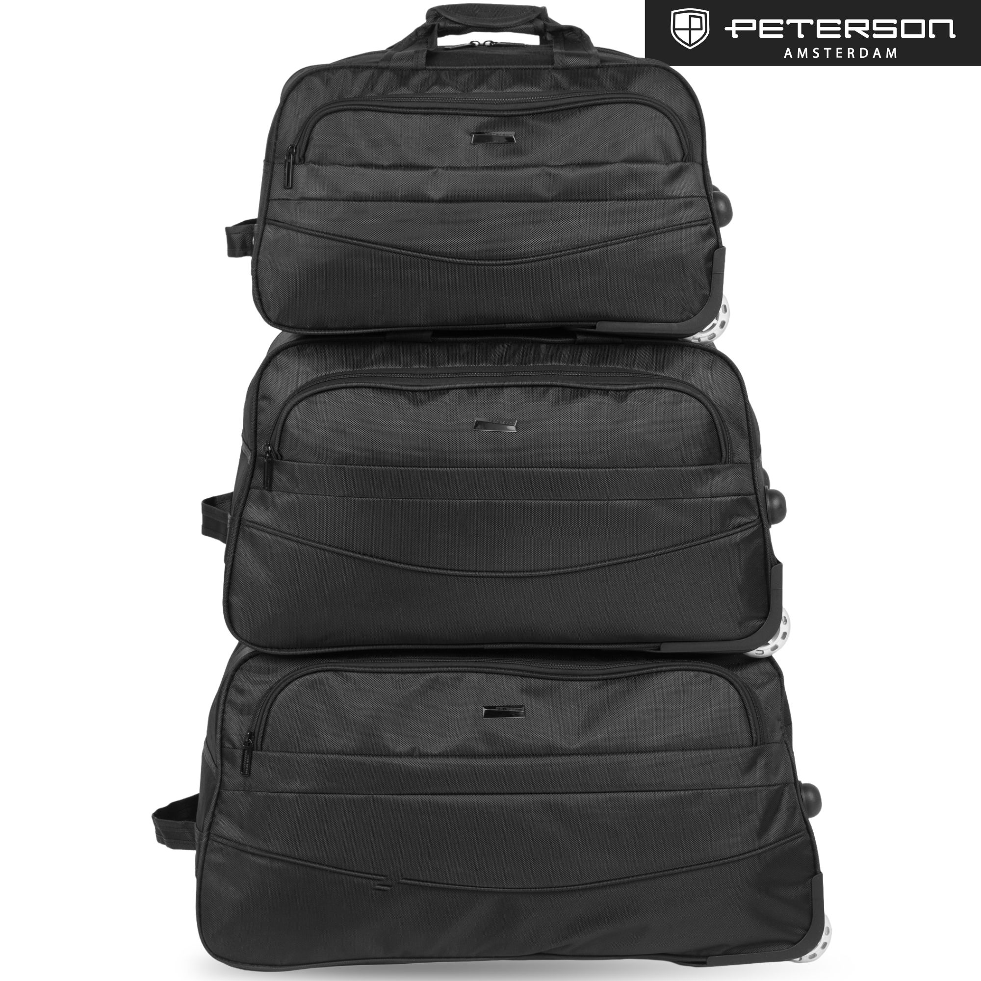 3 piece roof box luggage bag set for car travel