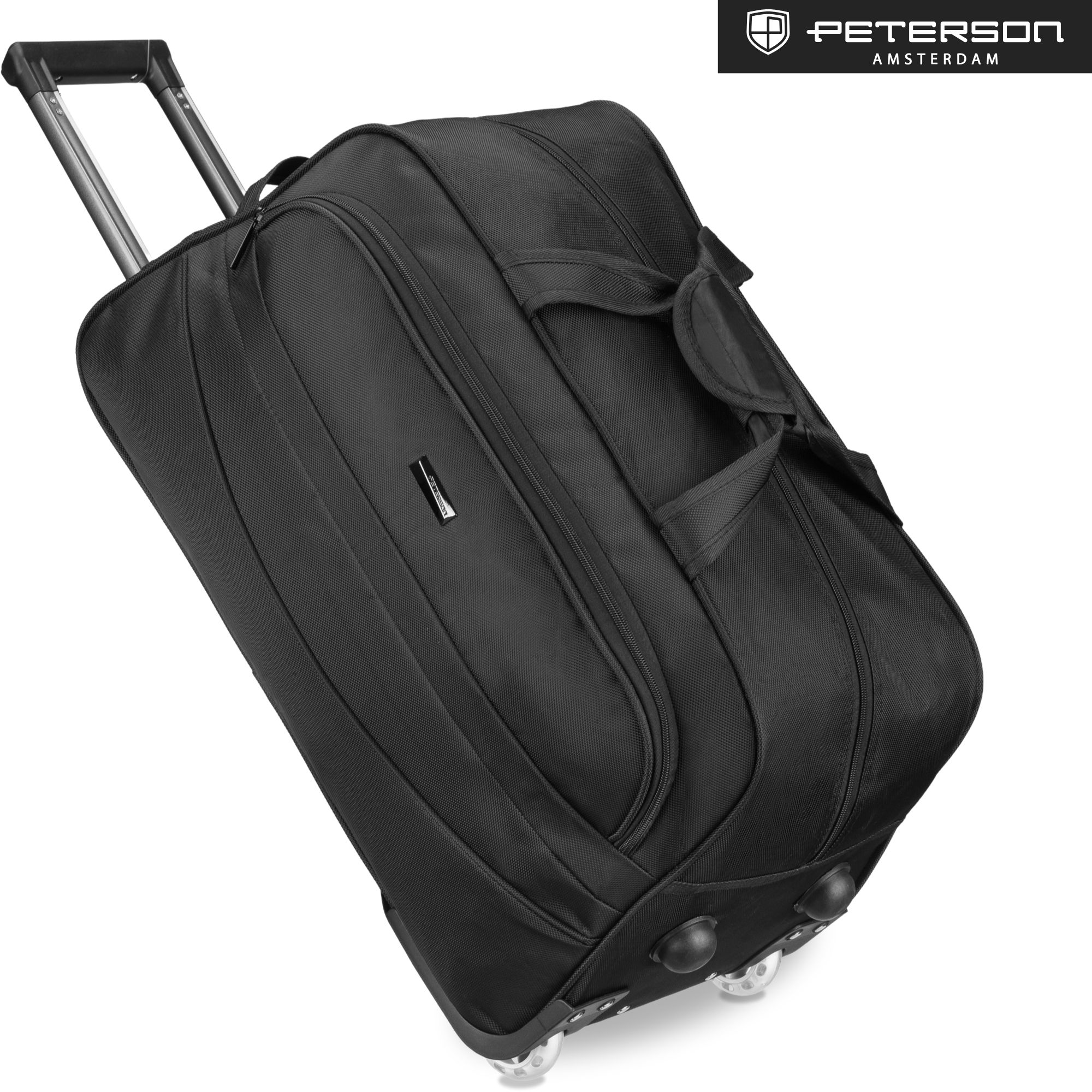 roof box bag with telescopic trolley handle
