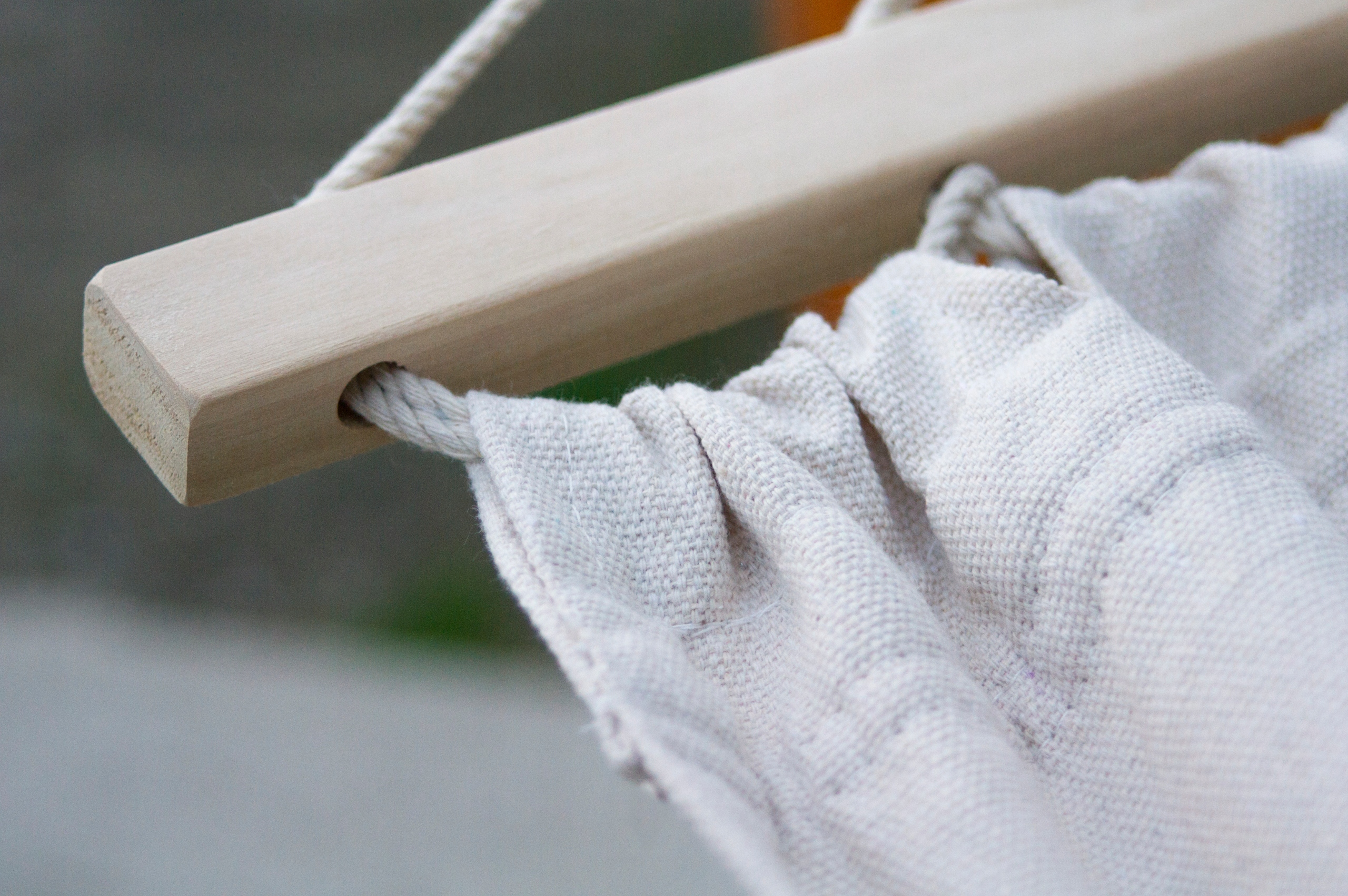 POTENZA Stelaż GRANDE + Hamak ROMA XL Ecru Poprzeczka