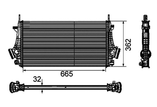intercooler Opel Insignia 2.0 CDTi SAAB 9-5 TDiD