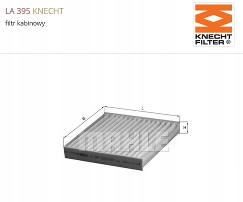 filtry Knecht Range Rover Velar L560 SD4 SDV6 kpl