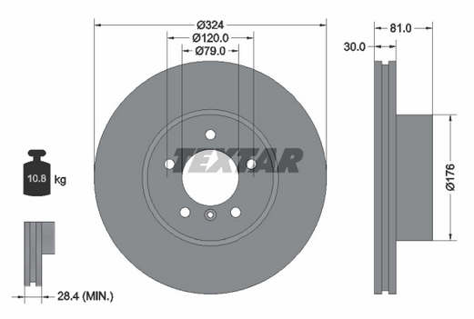 tarcze ham przód BMW 7 E65 E66 E67 730d 730i 324mm