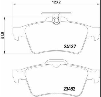 klocki tył Focus C-Max Vectra C SAAB 2413701TEXTAR