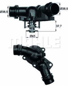 termostat BMW E46 E39 E60 silniki M54 N52 MAHLE